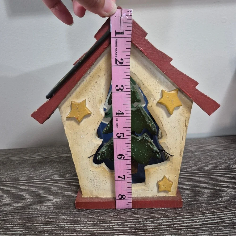Rustic Wooden Christmas Basket‎ with Jingle Bells – Holiday Decor